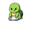 Gamer turtle funny console gamer