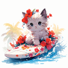 mikakujumi wake board kitten