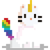 Pixel Einhorn Katze