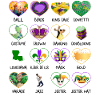 Mardi Gras Fleur de Lis skjorte, perler kongekage