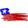 Chile flag painted painted