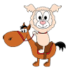 LAMA - PFERD - REITEN