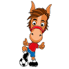 FUßBALL - PFERD
