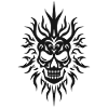 Skull Tribal Tiki Retro Mask