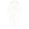 Skull Tribal Tiki Retro Mask