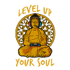 Buddha with Gamepad Spiritual Gamer