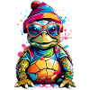 Schildkröte klein und Bunt