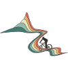 Biking Rainbow Road