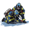 Firefighter in action - Heroes