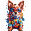 Chien 3D mignon