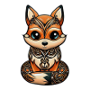 Fuchs im Cartoon Style 2