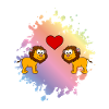Lion Comic Couple Amour