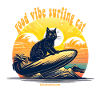 Surfing Cat
