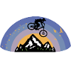 Flying biker