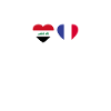 Irak France Heartbeat Flag Irakiens