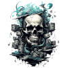 Skull Abstract Street Art