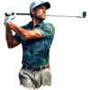 Golfeurs dans le style polygonal