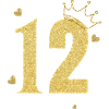 12th anniversary golden crown