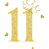 11th anniversary golden crown