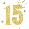 15th anniversary golden crown