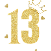 13th anniversary golden crown