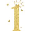 1st anniversary golden crown