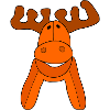 Fröhlicher Elch - Happy Moose