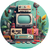 Gaming Nostalgia - Trendy Motif