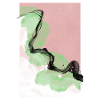 Motif japonais abstrait rose