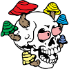 Trippy Skull Psychedelic