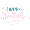 Playful Birthday Typography Celebration