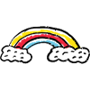 Rainbow Brush Arc Strokes