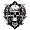 Skull Abstract Street Art