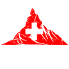 Suisse Cervin - Drapeau suisse