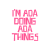 I'm Ada doing Ada things