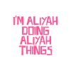 Je fais des choses d’Aliyah