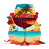 Summer wine glass