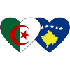 Algeria Kosovo Flag Heart