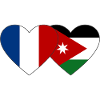 France Jordan Flag Heart