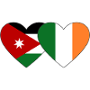 Jordan Ireland Flag Heart