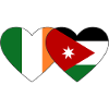 Ireland Jordan Flag Heart