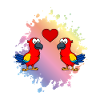 Papagai Comic Couple Love