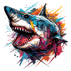 Shark abstract