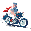 Motorcycle Grandpa