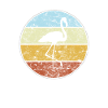 Flamant rose Rétro