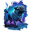 Cute Pug Enchanting Dogs Art