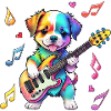 Rock Star Hound Puppy - Rainbow
