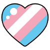 Cœur (drapeau trans)