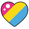 Heart (Pansexual Flag)