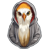 Cockatiel cool en vêtements décontractés